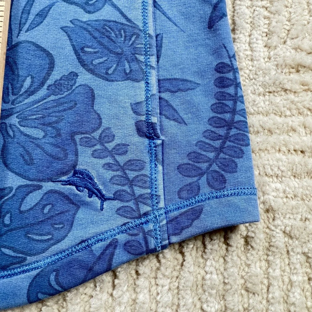 Tommy Bahama Jacket Women's XS Blue Tropical Floral Zip Coastal Resort Wear Yoga - Picture 12 of 14